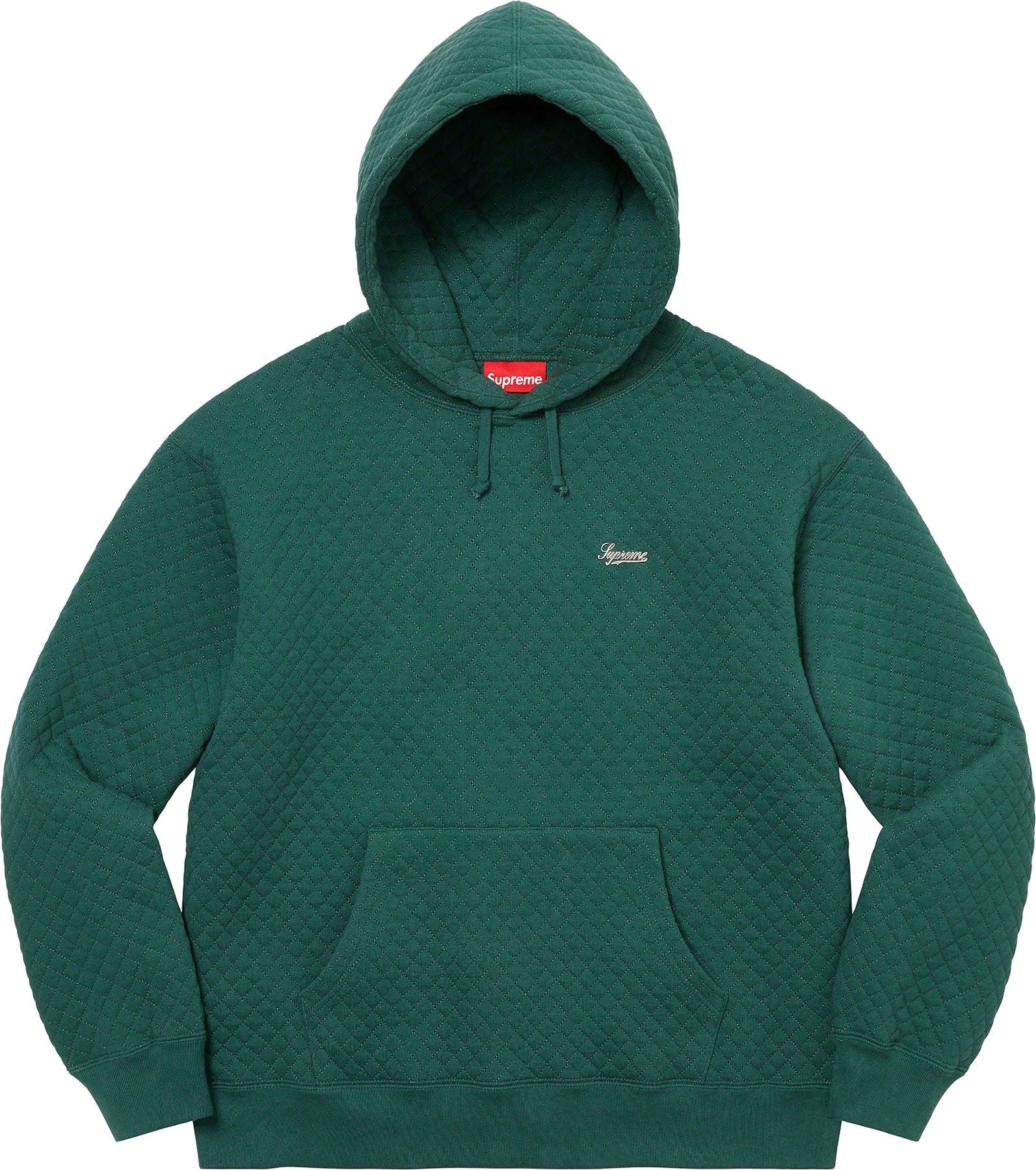 Micro Quilted Hooded Sweatshirt view 3